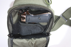 Тактическая барсетка плечевая для скрытого ношения Оружия Олива Хаки 264/2 MS - изображение 5