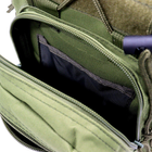 Тактический армейский рюкзак 6л, (28х18х13 см) Oxford 600D, B14, Олива - изображение 7