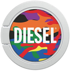 Uchwyt Diesel Universal Ring Pride Camo na telefon Wielokolorowy (8718846088916) - obraz 1