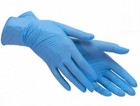 Одноразові рукавички нітрилові Vogt Medical 100 шт в упаковці Розмір L Сині - зображення 2