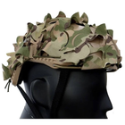 3D сетка на шлем TOR Fast ольха мультикам чехол VULPO Tactical камуфляж - изображение 3