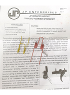 Комплект пружин спускового механизма JP Enterprises JSPT 3.5 (1.6-2 кг) Цвет: желтый/красный, Вес тяги триггера: 3,5 фунта, - изображение 3
