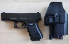 Страйкбольный пистолет Глок 17 (Glock 17) Galaxy G15+ с кобурой - изображение 2