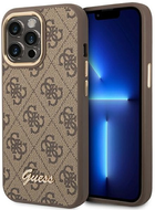 Панель Guess 4G Vintage Gold Logo для Apple iPhone 14 Pro Max Коричневий (3666339065270) - зображення 1