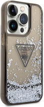 Панель Guess Liquid Glitter Palm Collection для Apple iPhone 14 Pro Max Чорний (3666339064679) - зображення 2