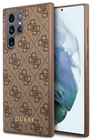 Панель Guess 4G Big Metal Logo для Samsung Galaxy S22 Ultra Коричневий (3666339042738) - зображення 1