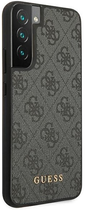 Панель Guess Hardcase 4G Metal Gold Logo для Samsung Galaxy S22 Сірий (3666339042653) - зображення 3