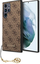 Панель Guess 4G Charms Collection для Samsung Galaxy S23 Ultra Коричневий (3666339114985)