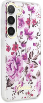 Etui plecki Guess Flower Collection do Samsung Galaxy S23 White (3666339117283) - obraz 3