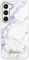 Etui plecki Guess Marble do Samsung Galaxy S23 White (3666339117405) - obraz 3