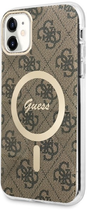 Панель Guess 4G MagSafe для Apple iPhone 11 Коричневий (3666339126841) - зображення 1