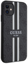 Etui plecki Guess 4G Printed Stripes MagSafe do Apple iPhone 11 Black (3666339119614) - obraz 3