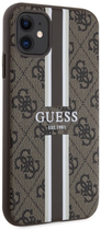 Панель Guess 4G Printed Stripes MagSafe для Apple iPhone 11 Коричневий (3666339119713) - зображення 3