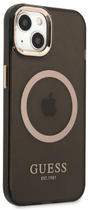 Панель Guess Gold Outline Translucent MagSafe для Apple iPhone 13 Чорний (3666339057022) - зображення 3