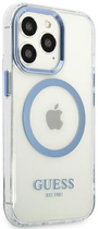 Etui plecki Guess Metal Outline Magsafe do Apple iPhone 13 Pro Max Blue (3666339057244) - obraz 3