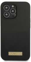 Etui plecki Guess Silicone Logo Plate MagSafe do Apple iPhone 13 Pro Max Black (3666339056841) - obraz 2