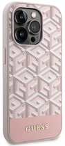 Панель Guess G Cube Stripes MagSafe для Apple iPhone 14 Pro Рожевий (3666339112523) - зображення 3