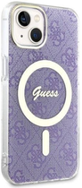 Панель Guess 4G MagSafe для Apple iPhone 14 Plus Фіолетовий (3666339127206) - зображення 3