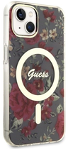 Панель Guess Flower MagSafe для Apple iPhone 14 Plus Хакі (3666339115609) - зображення 3
