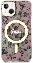 Панель Guess Flower MagSafe для Apple iPhone 14 Plus Рожевий (3666339115562) - зображення 2