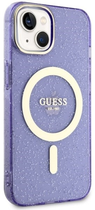 Панель Guess Glitter Gold MagSafe для Apple iPhone 14 Plus Фіолетовий (3666339125677) - зображення 3