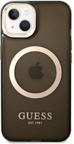 Панель Guess Gold Outline Translucent MagSafe для Apple iPhone 14 Plus Чорний (3666339069599) - зображення 2