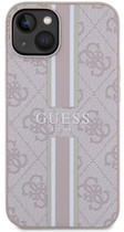 Etui plecki Guess 4G Printed Stripes MagSafe do Apple iPhone 14 Plus Pink (3666339119881) - obraz 2
