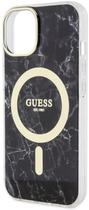 Панель Guess Marble MagSafe для Apple iPhone 14 Plus Чорний (3666339127251) - зображення 3