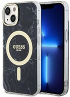 Панель Guess Marble MagSafe для Apple iPhone 14 Чорний (3666339127244) - зображення 1