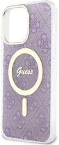 Etui plecki Guess 4G MagSafe do Apple iPhone 14 Pro Max Purple (3666339118259) - obraz 3