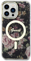 Панель Guess Flower MagSafe для Apple iPhone 14 Pro Max Чорний (3666339115548) - зображення 2