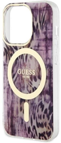 Etui plecki Guess Leopard MagSafe do Apple iPhone 14 Pro Max Pink (3666339115708) - obraz 3