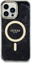 Панель Guess Marble MagSafe для Apple iPhone 14 Pro Max Чорний (3666339118310) - зображення 2