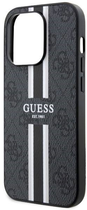 Панель Guess 4G Printed Stripes MagSafe для Apple iPhone 14 Pro Max Чорний (3666339119706) - зображення 3