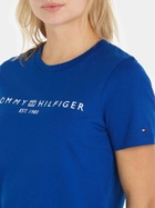 Футболка жіноча Tommy Hilfiger WW0WW40276 S Синя (8720645360520) - зображення 3