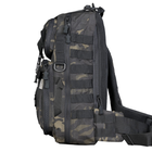 Тактический однолямочный рюкзак Camotec скрытым отделением для оружия TCB Multicam Black - изображение 5