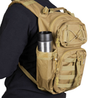 Тактичний однолямковий рюкзак Camotec з прихованим відділенням для зброї TCB Койот - зображення 9