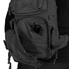 Тактический однолямочный рюкзак Camotec скрытым отделением для оружия TCB Black - изображение 7