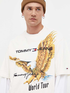 Koszulka męska bawełniana Tommy Jeans DM0DM17737L Jasnobeżowa (8720644985274) - obraz 4