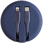 Kabel Uniq MFI Halo USB Type-C - Lightning 18W 1.2 m nylonowy zwijany Niebieski (8886463666005) - obraz 2