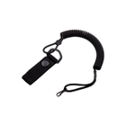 Тренчик-карабін шнур страхувальний кручений шнур спіральний паракорд чорний 971 MS - зображення 1