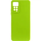 Чехол TPU GETMAN Liquid Silk Full Camera для Xiaomi Redmi Note 11 Pro 4G/5G / 12 Pro 4G Салатовый / Neon Green