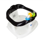 Стульчик Креслице для купания ребёнка на присосках Maltex Panda, white / black