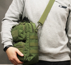 Сумка через плече Tactic міська сумка наплечна Олива (9060-olive) - зображення 4