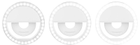 Lampa pierścieniowa Tracer Selfie 5561 K, klips Biały (TRAOSW46799) - obraz 3
