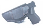 Кобура поясна для пістолета глок Glock 17 19, формована, шкіряна - зображення 6
