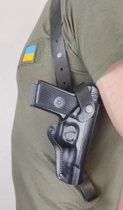Кобура оперативна нагрудна для пістолета ТТ, Ттульський Токарєв, формована, шкіряна - зображення 4
