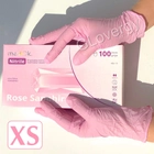 Перчатки нитриловые Mediok Rose Sapphire размер XS нежно розового цвета 100 шт - изображение 1