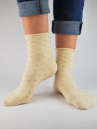 Жіночі шкарпетки Noviti SB024-W-03 39-42 Бежеві (5905204314715) - зображення 1