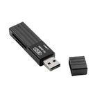 HUB USB2.0 XO DK05A універсальний 2in1 Чорний